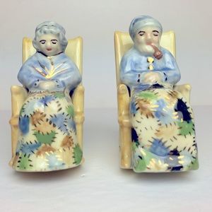 old couple sitting in rocking chairs figurines | Anniversary Gift